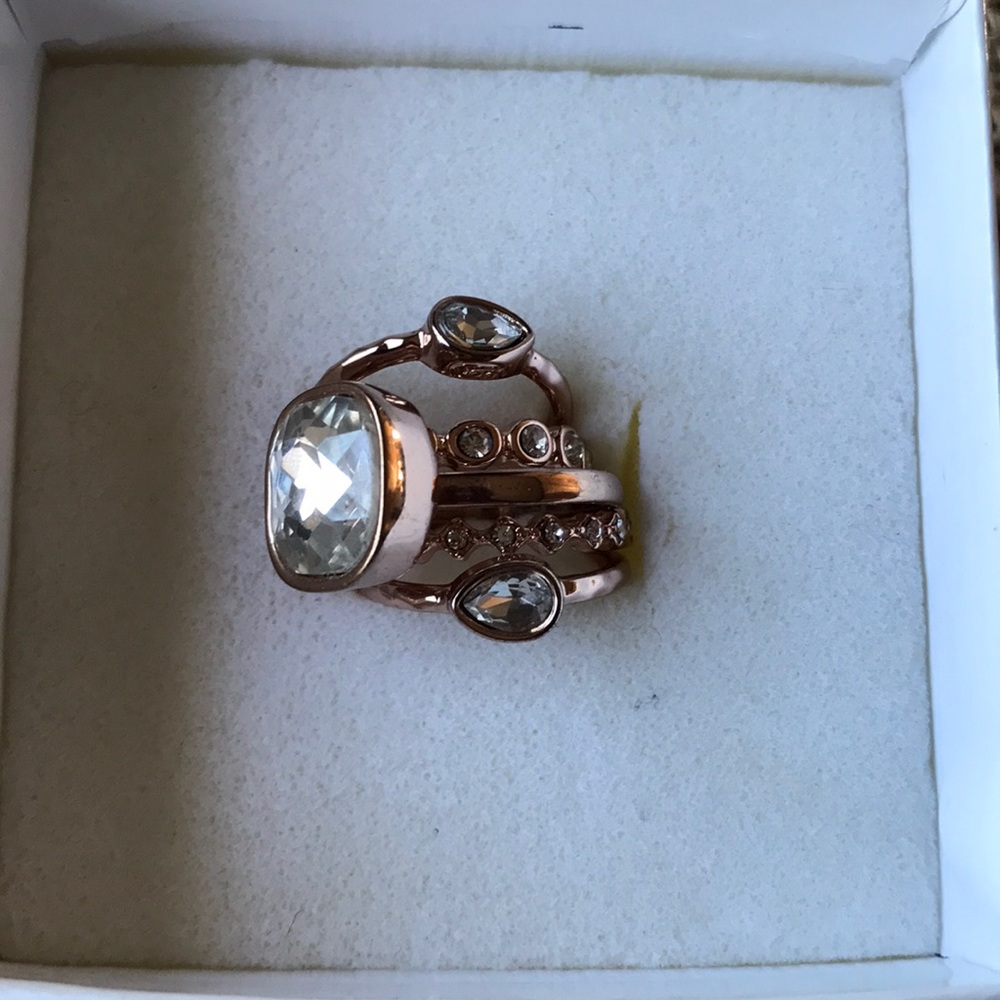 Premier Designs Sienna stacking ring set, size 7